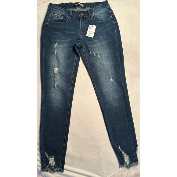 Suzanne Betro Super Destroyed Jeans Sz 6 NWT - Picture 4 of 12